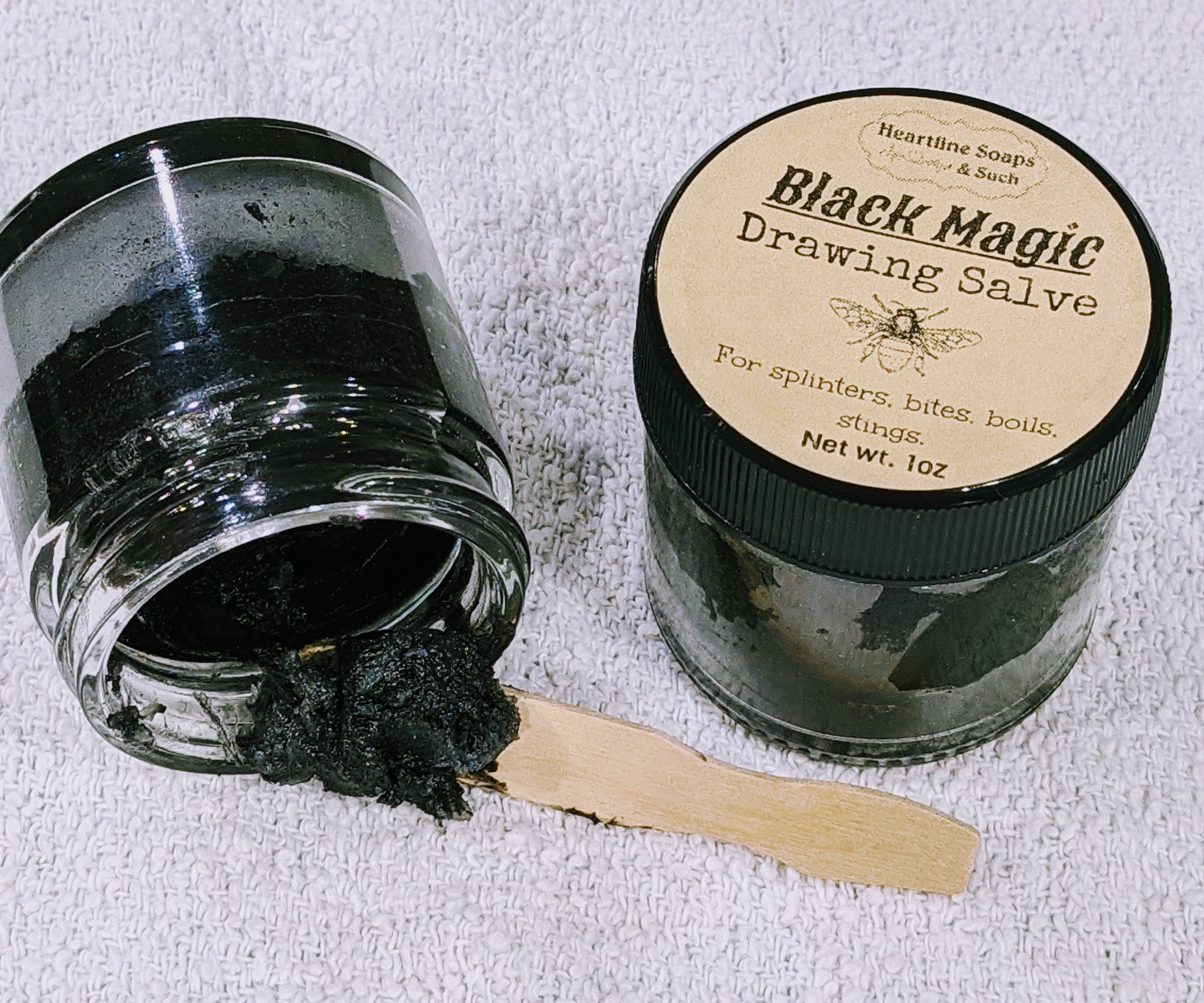 Black Magic drawing salve – Heartline Soaps & Such